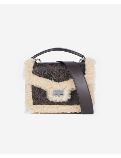 Sac emily small en cuir marron brown