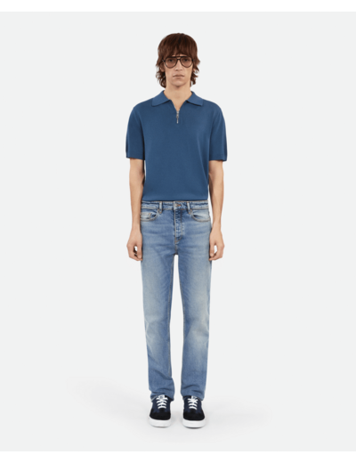 Jean bleu clair droit blue denim