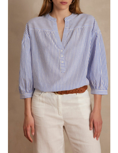 Blouse à rayures PRAGUE en coton