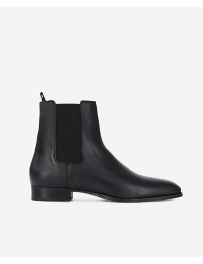 Bottines chelsea en cuir noires black