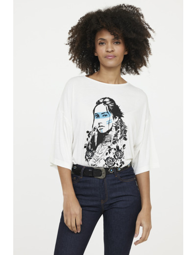 T-shirt AMERA Ivory