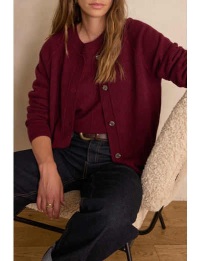 Cardigan BILLY en 100% cachemire recyclé
