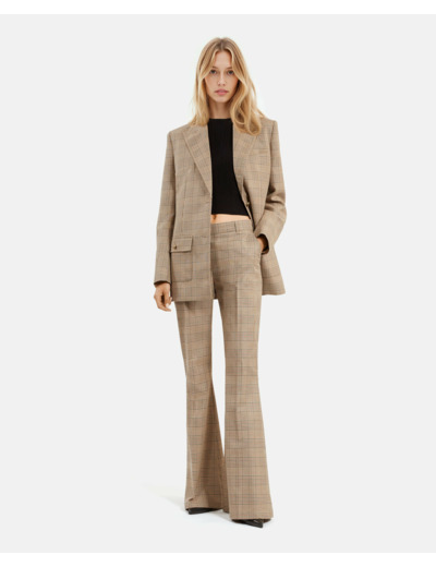 Pantalon flare beige-brown