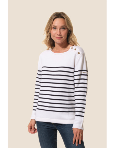 Pull Marinière femme col rond Claire