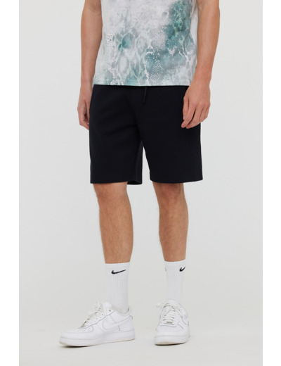Short en molleton, jambe droite, fermeture avec lien de serrage