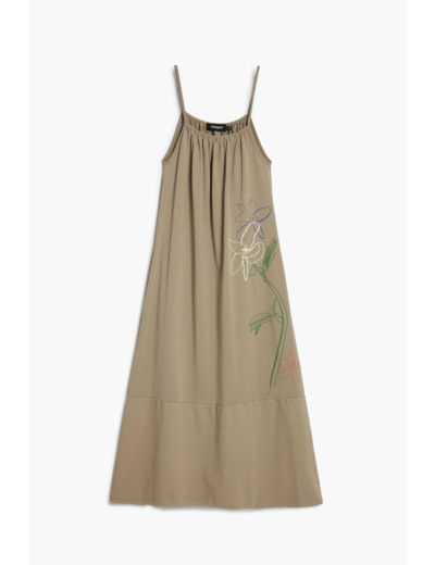 Robe À Bretelles En Maille – Femme
