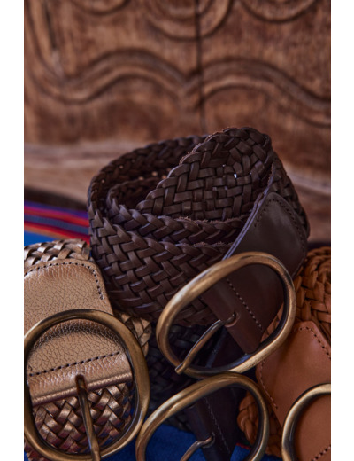 Ceinture en cuir tressé Eloise