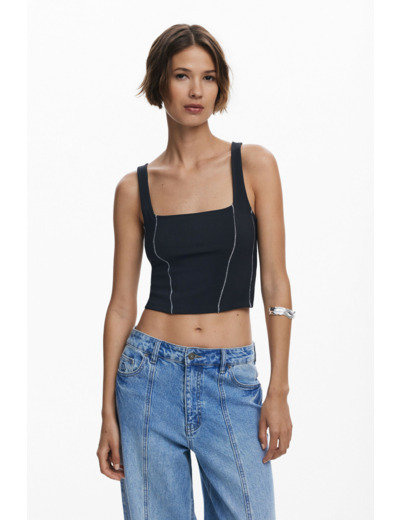 Top À Bretelles En Maille – Femme