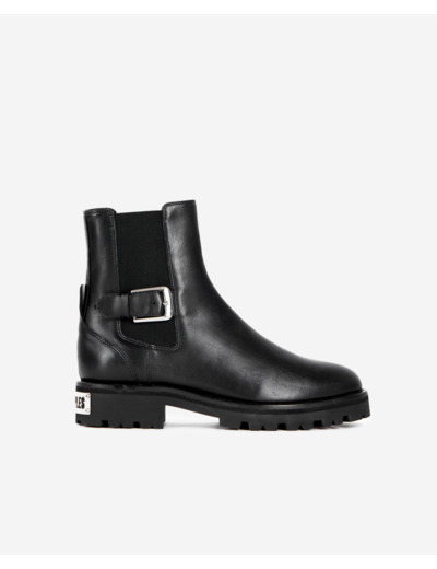Bottines chelsea en cuir noires black