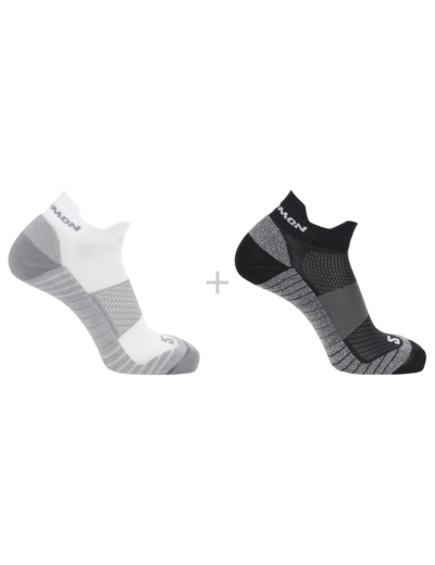 Aero Ankle 2-Pack Black White
