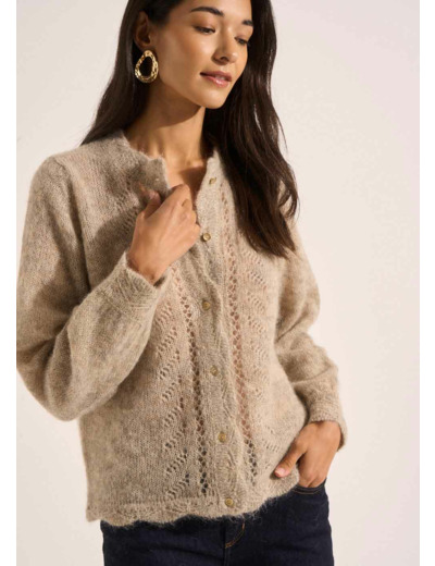 Gilet détails dentelle
