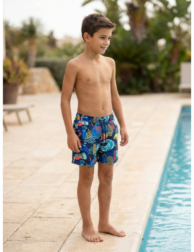 Short de plage boxer arena Water Prints Allover pour garçons