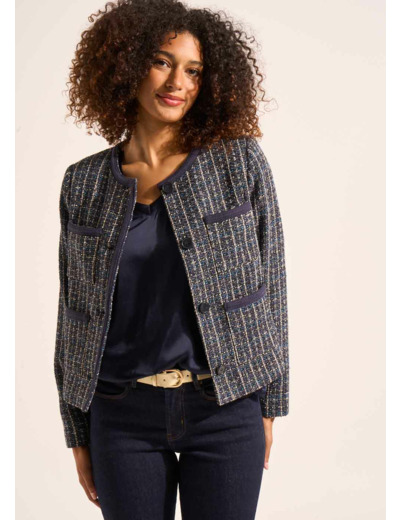 Veste courte en tweed