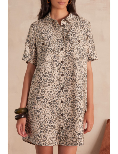 Robe chemise ROSEMARY imprimée