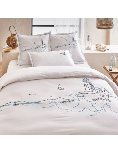 Linge de lit brodé | Collection Phare | Tradition des Vosges