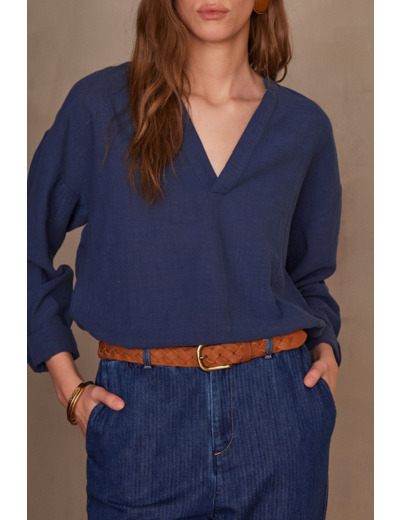 Blouse unisexe en coton LOU