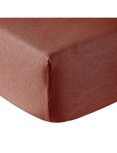 DRAP HOUSSE | Lin Lavé Lina - Terracotta