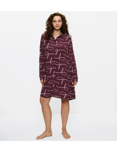 Boyfriend Fit NDW 02 - Chemise de nuit manche longue