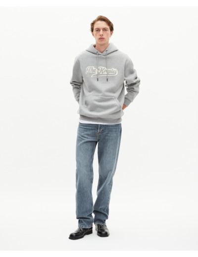 Sweatshirt à capuche avec patch gris grey