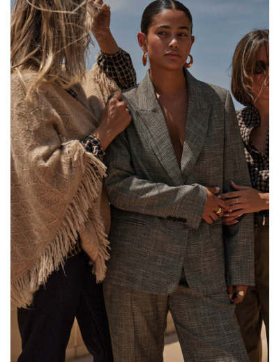 Veste de tailleur pied de poule