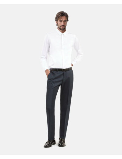 Pantalon de costume classique droit blue petrol