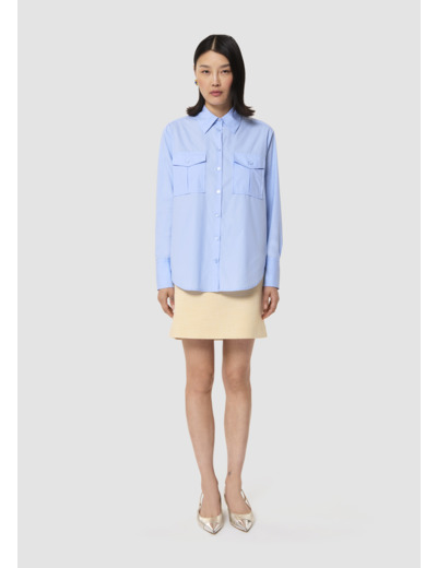 Chemise Cassandre bleue en popeline
