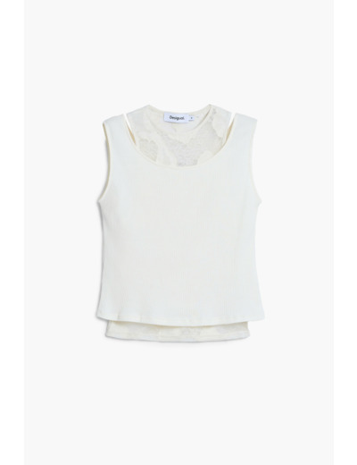 T-Shirt Sans Manches En Maille – Femme