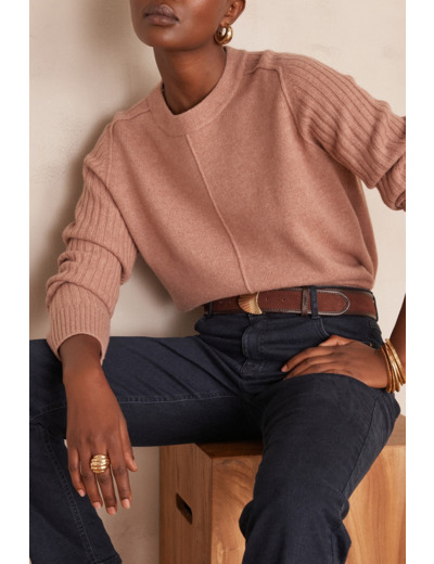 Pull BROOKLYN en laine côtelé