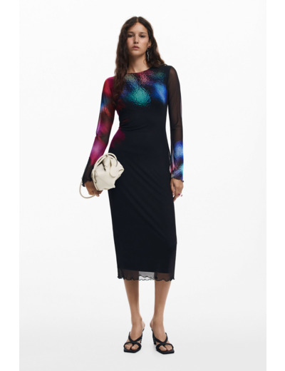 Robe À Manches Longues En Maille – Femme