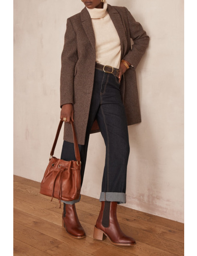 Manteau ANABELLE motif chevrons
