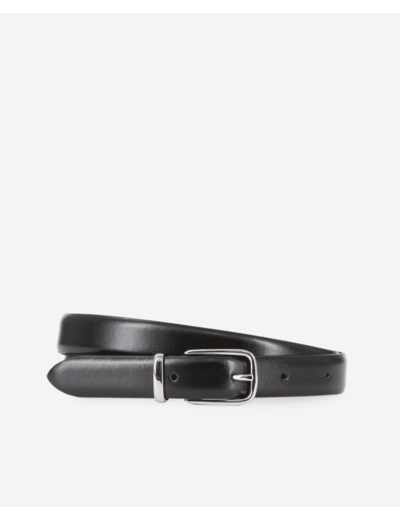 Ceinture en cuir glacé noir black