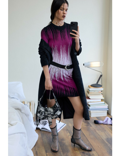 Robe À Manches Longues En Tricot – Femme