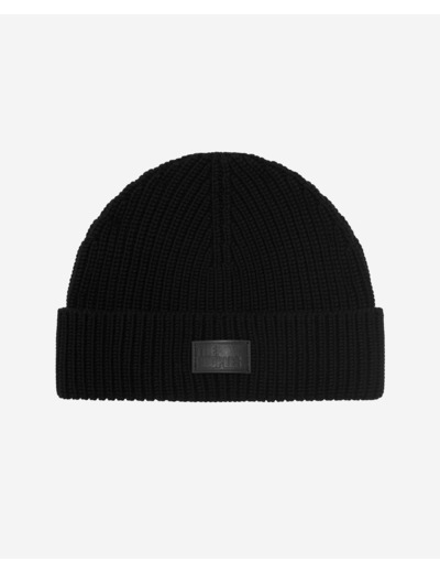 Bonnet à revers noir black