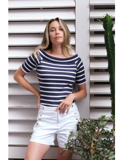 Short femme en COTON STRETCH Treddia