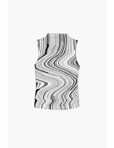 T-Shirt Sans Manches En Maille – Femme