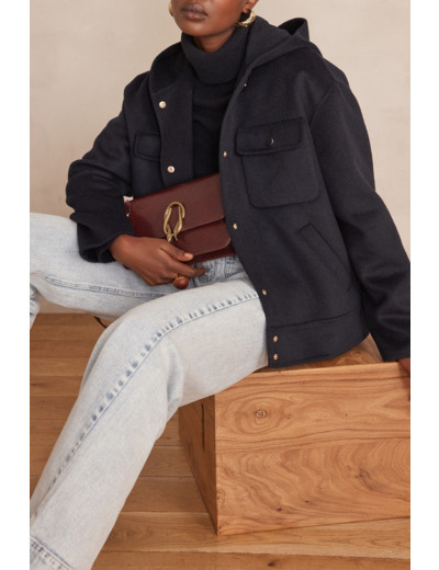 Blouson à capuche DOLINE en laine