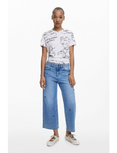 T-Shirt À Manches Courtes En Maille – Femme