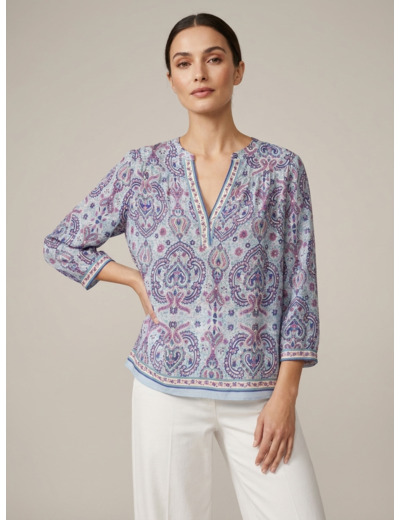 Blouse fluide imprimée - ADELINA