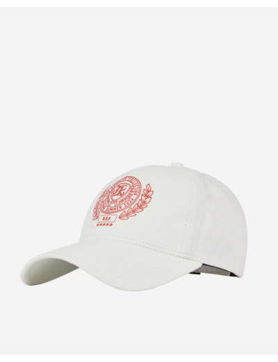 Casquette blanche avec blason white