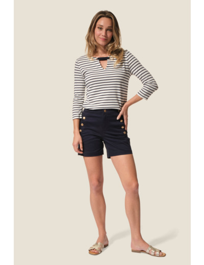 Short femme en COTON STRETCH Treddia