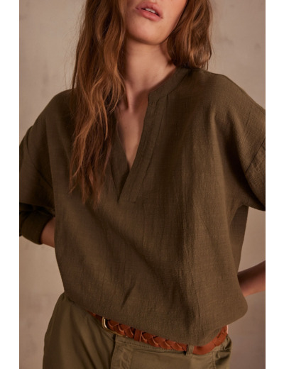 Blouse unisexe en coton LOU