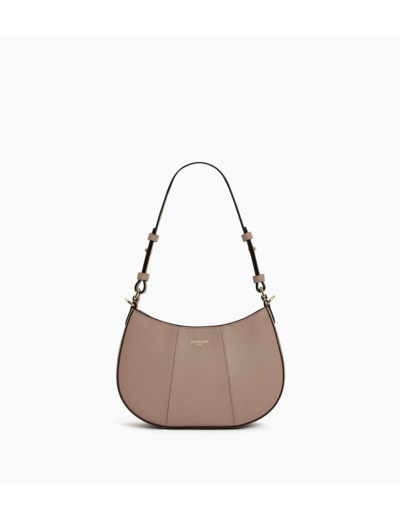 Petit sac demi-lune Juliette en cuir grainé