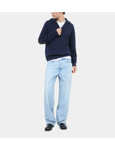 Pull en laine bleu marine navy