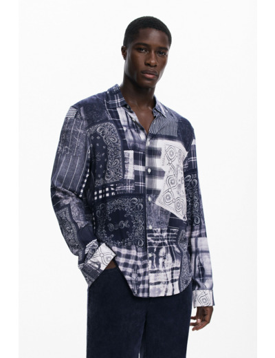 Chemise À Manches Longues En Tissu – Homme