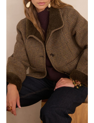 Manteau DARIO à carreaux