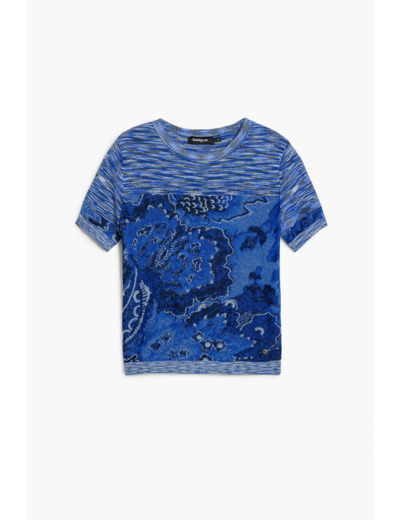 T-Shirt À Manches Courtes En Tricot – Femme