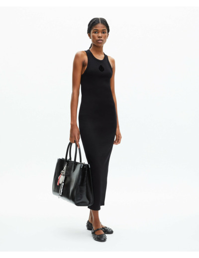 Robe avec flocage black