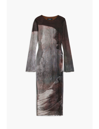 Robe À Manches Longues En Maille – Femme