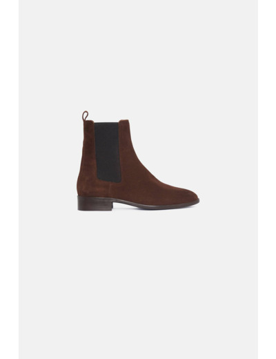 Bottines alali en croûte de cuir