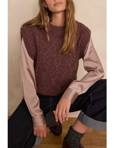 Pull sans manches BALKIS en laine